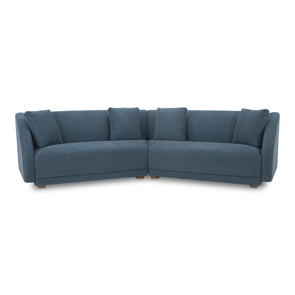Fraser 2 Piece Modular Sofa Deep Blue