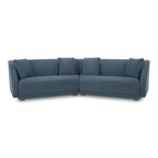 Fraser 2 Piece Modular Sofa Deep Blue