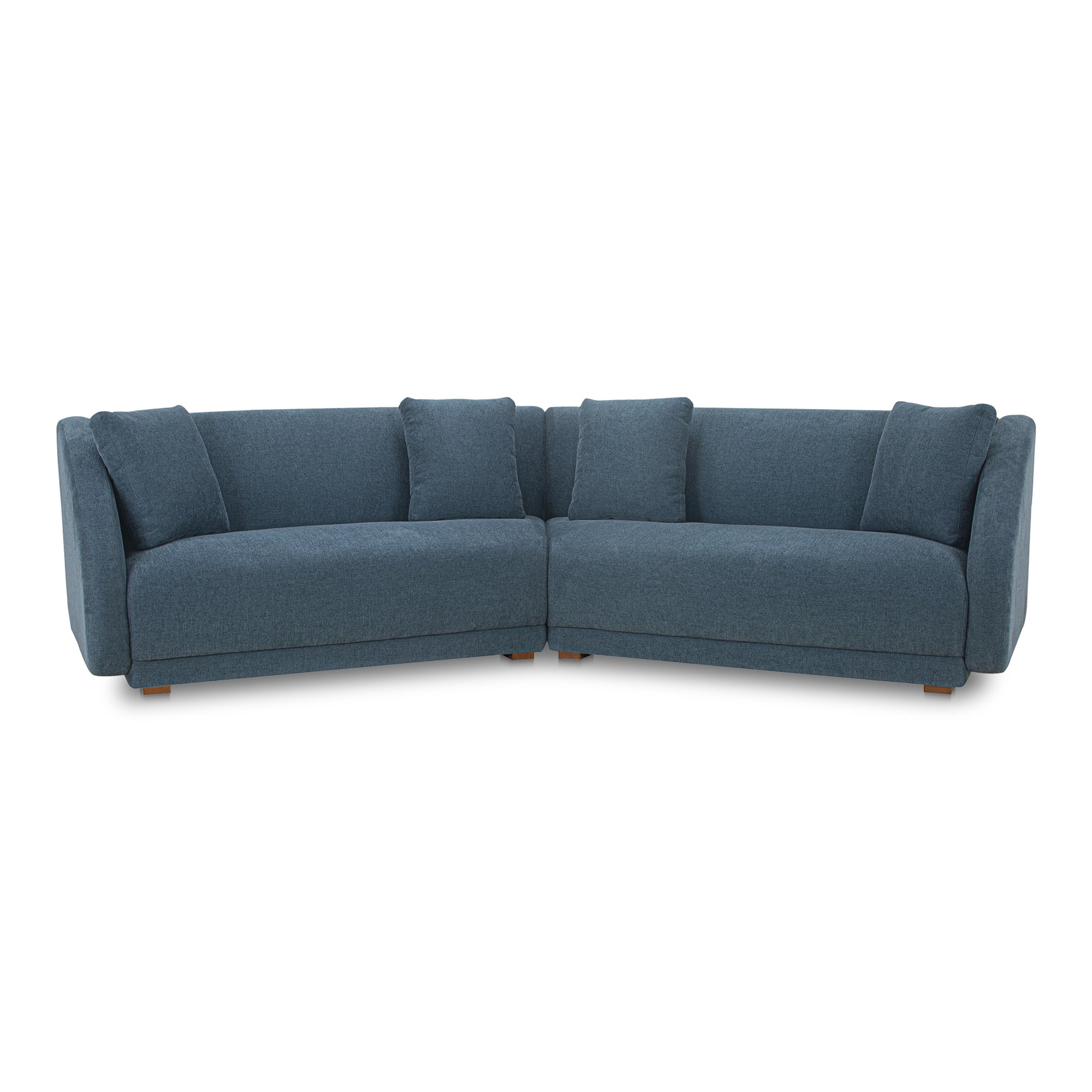 Fraser 2 Piece Modular Sofa Deep Blue