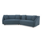 Fraser 2 Piece Modular Sofa Deep Blue