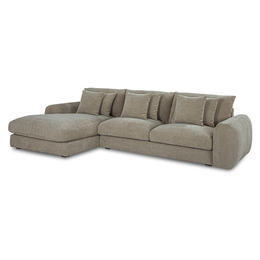 Berga Sectional Left Pebble