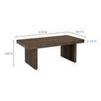 Monterey Coffee Table Aged Brown