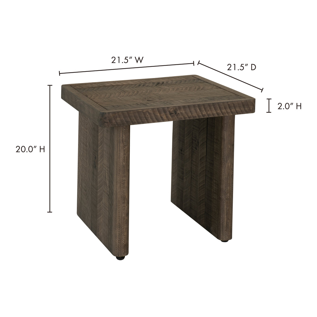 Monterey End Table Aged Brown