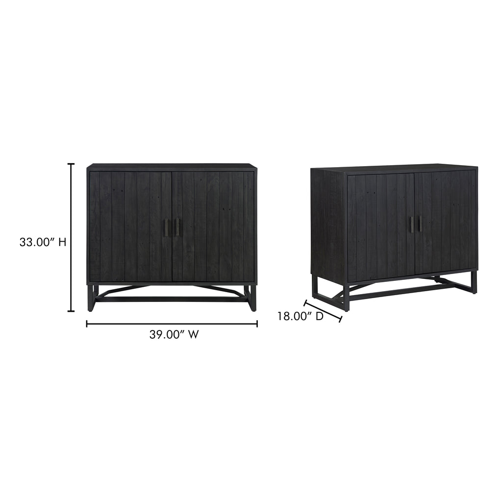 Sierra 2 Door Cabinet Black