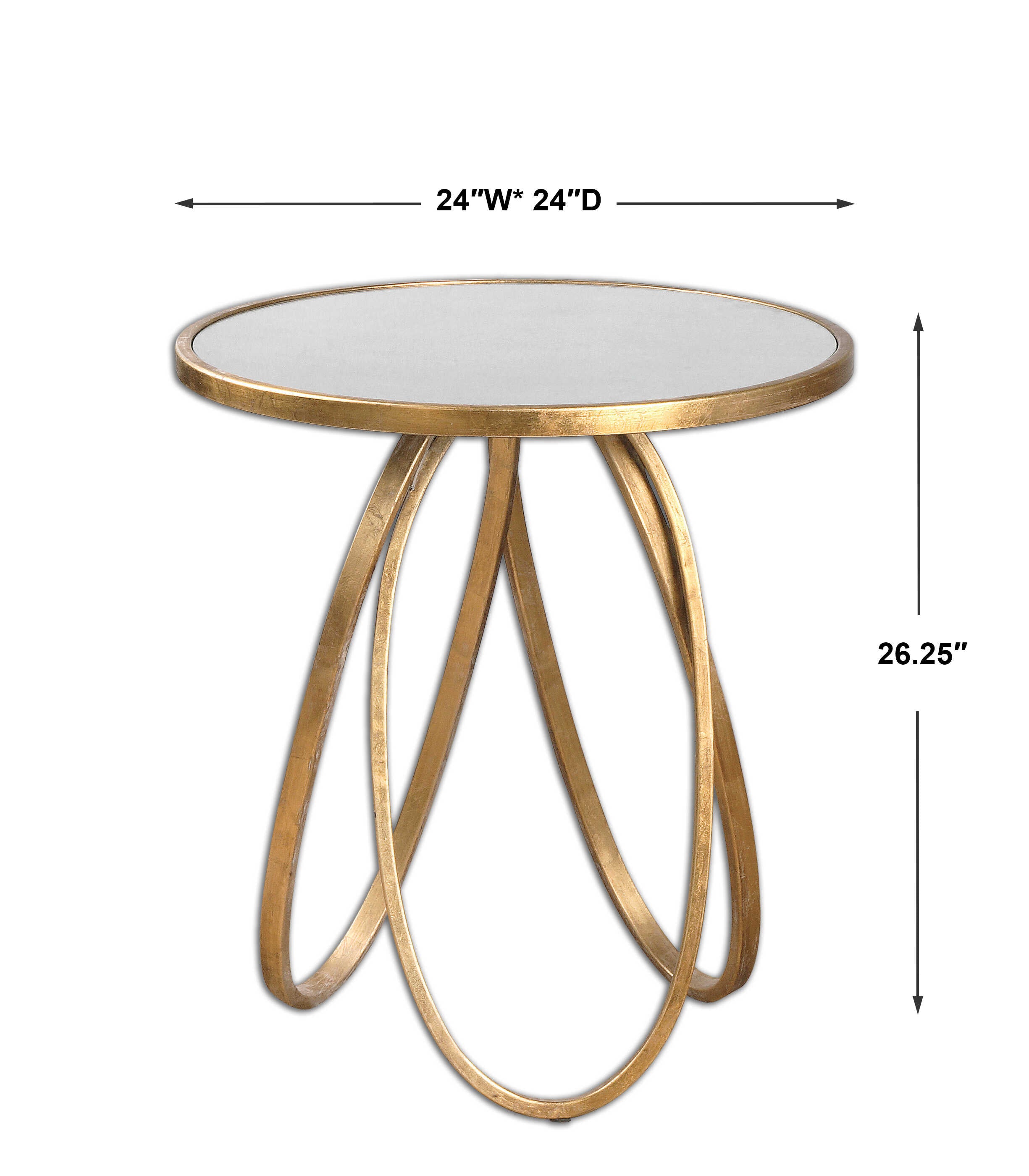 Montrez Gold Side Table
