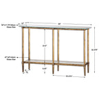 Elenio Glass Console Table