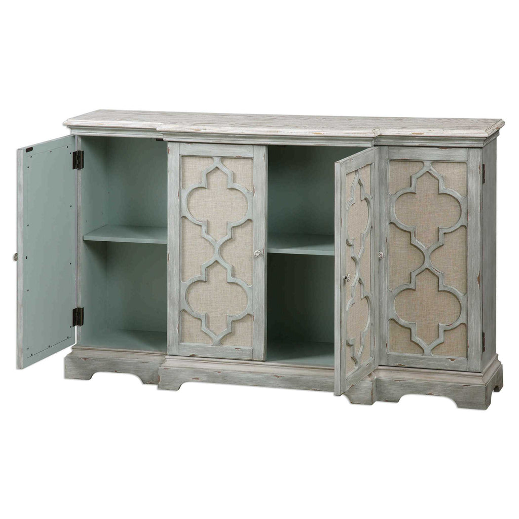 Sophie 4 Door Grey Cabinet