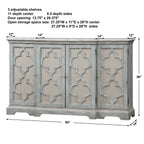 Sophie 4 Door Grey Cabinet