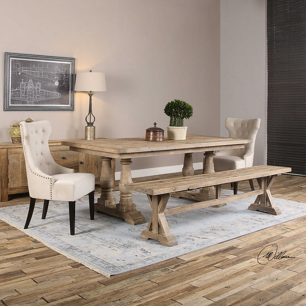 Stratford Salvaged Wood Bench