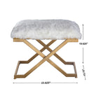 Farran Fur Small Bench