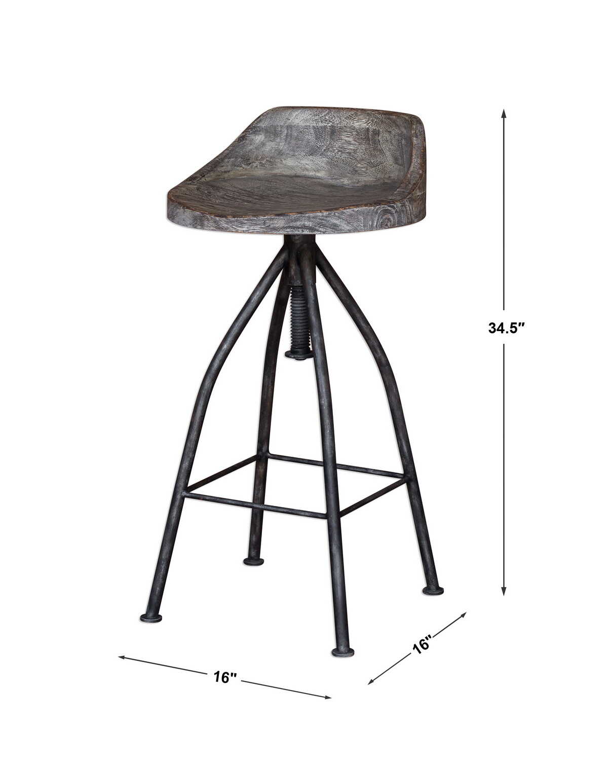 Kairu Wooden Bar Stool