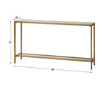 Hayley Gold Console Table