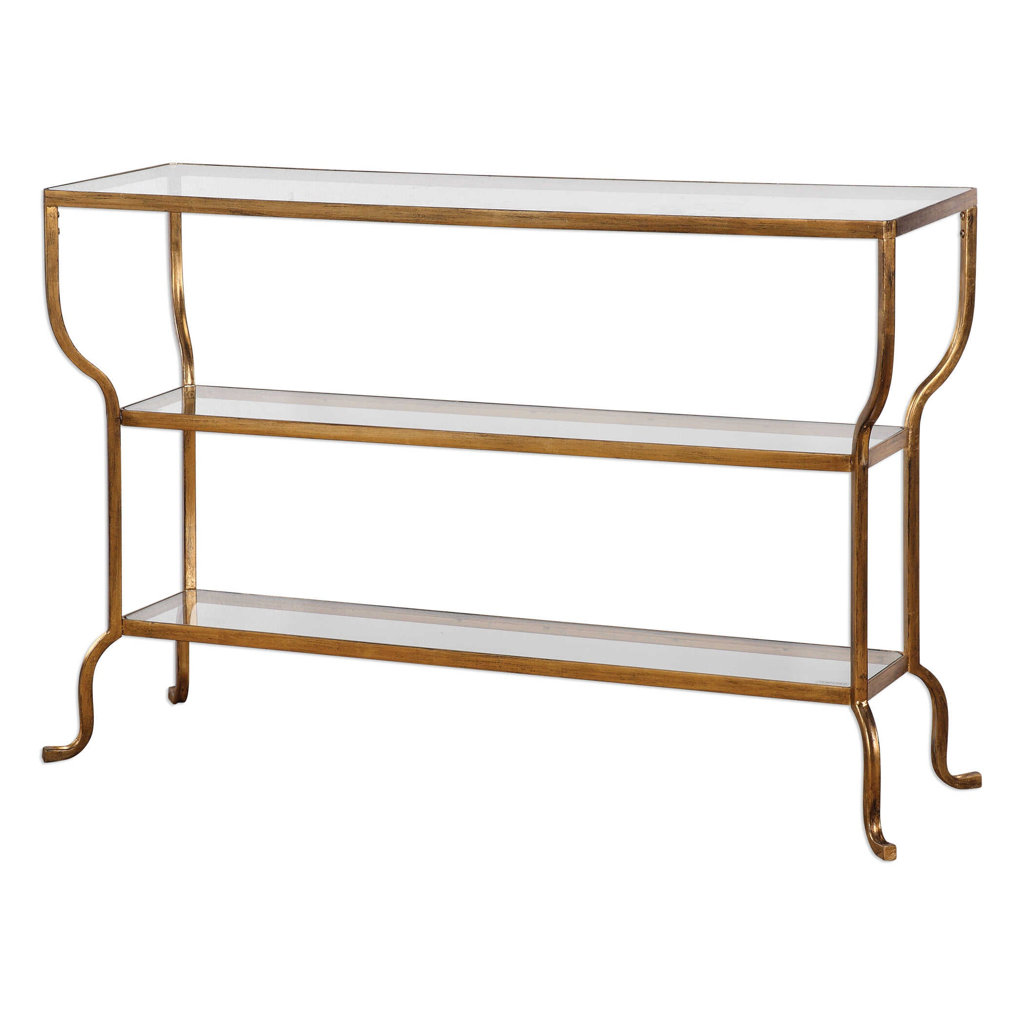 Deline Gold Console Table
