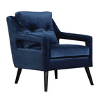 O'Brien Blue Velvet Armchair