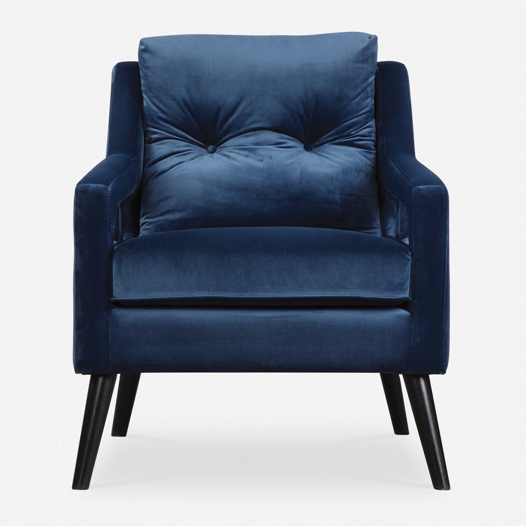 O'Brien Blue Velvet Armchair