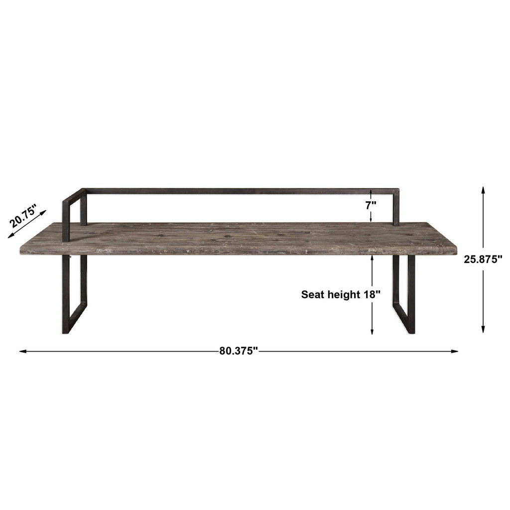Herbert Reclaimed Wood Bench