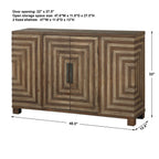 Layton Geometric Console Cabinet