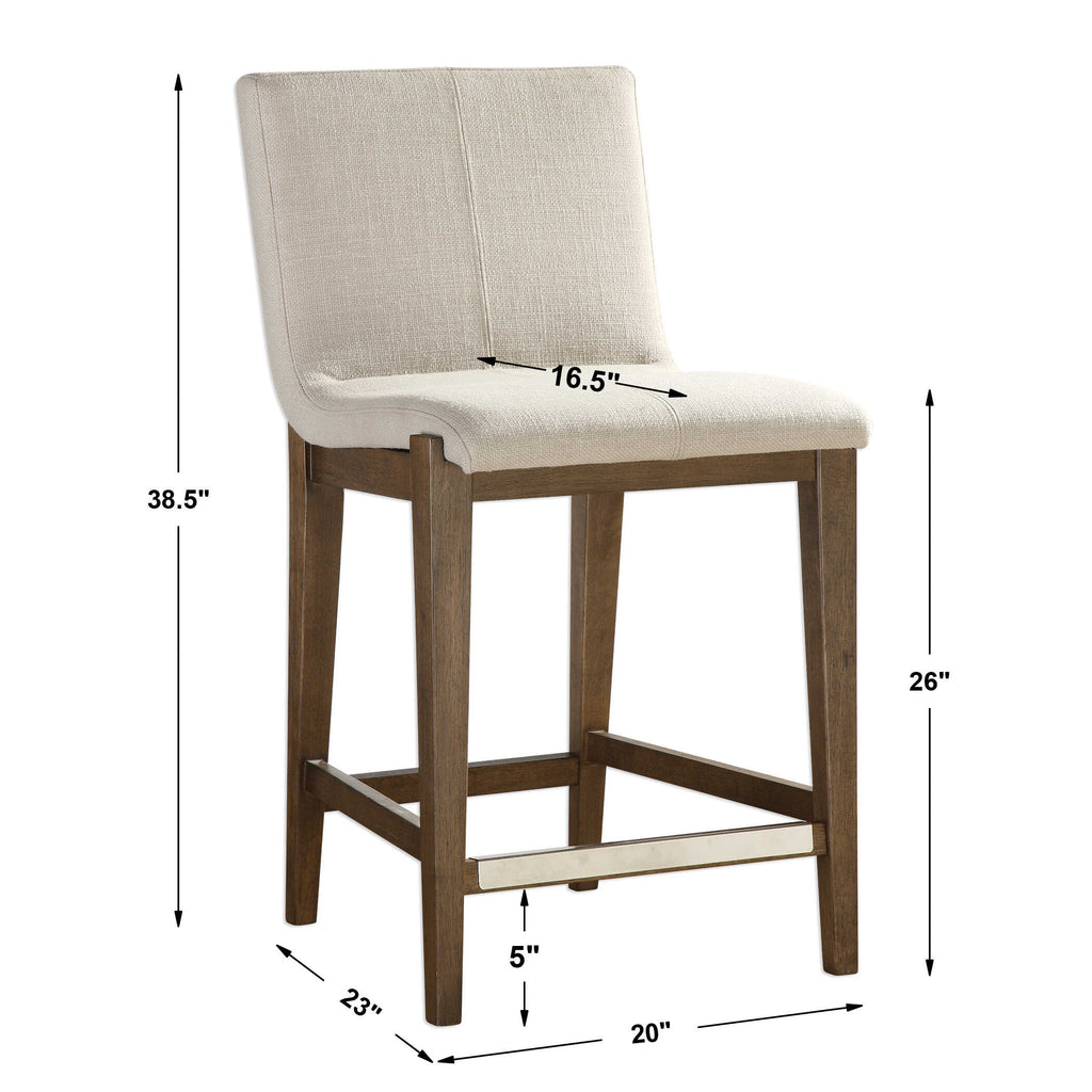 Klemens Linen Counter Stool
