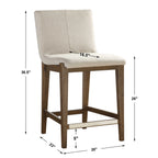 Klemens Linen Counter Stool
