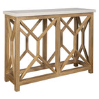 Catali Ivory Stone Console Table