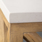 Catali Ivory Stone Console Table