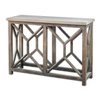 Catali Ivory Stone Console Table