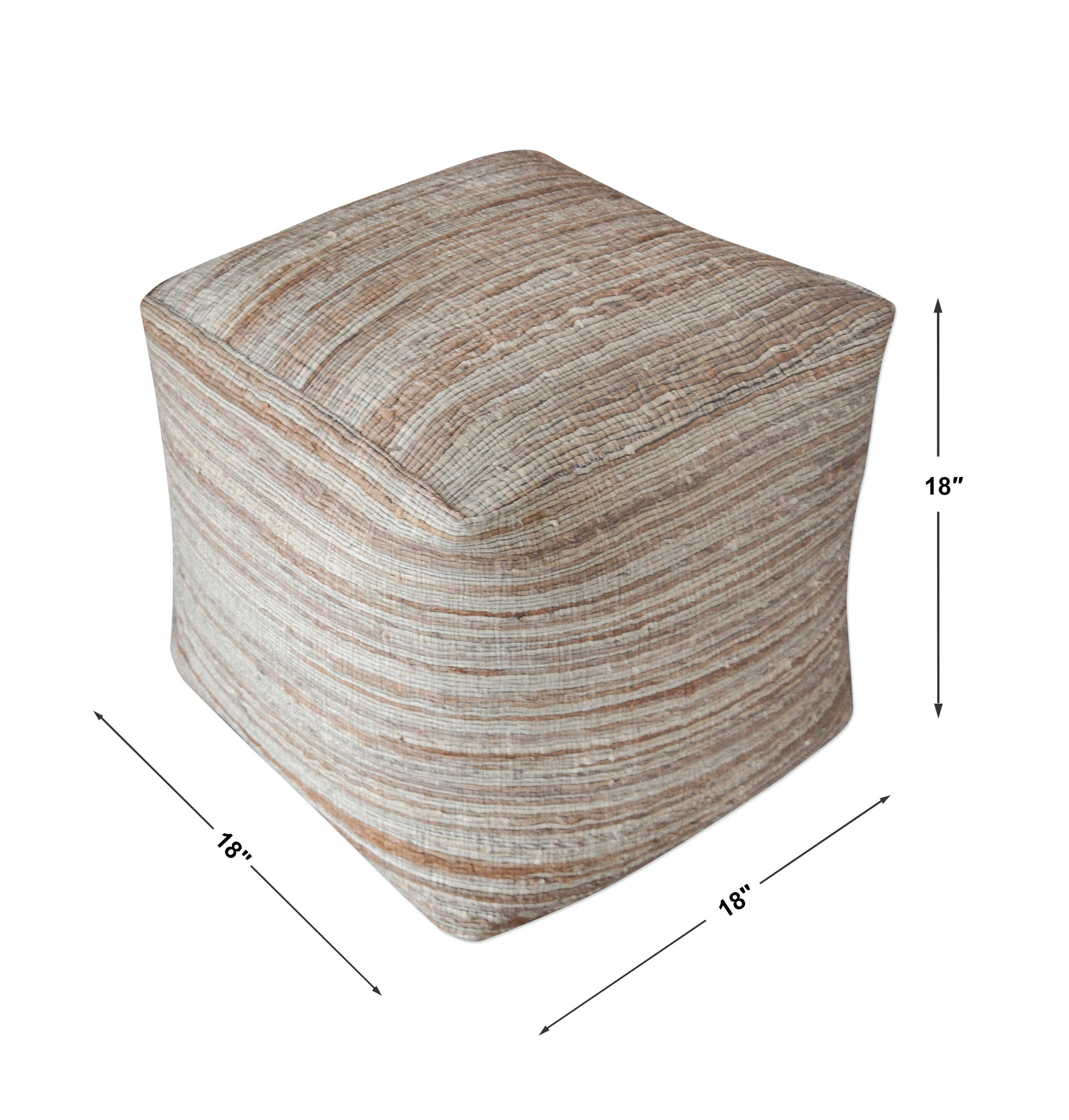 Shiro Beige Pouf