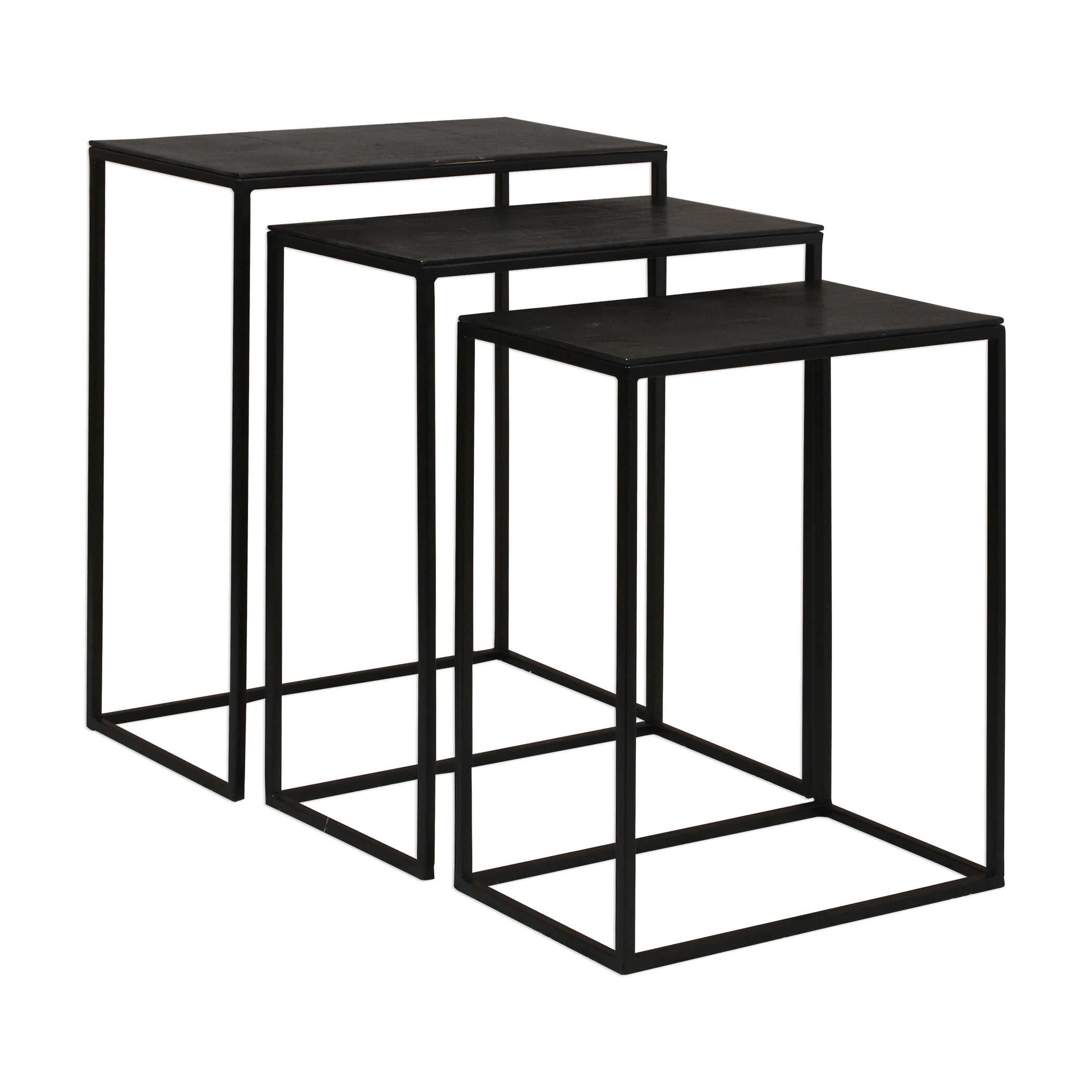 Coreene Iron Nesting Tables Set/3
