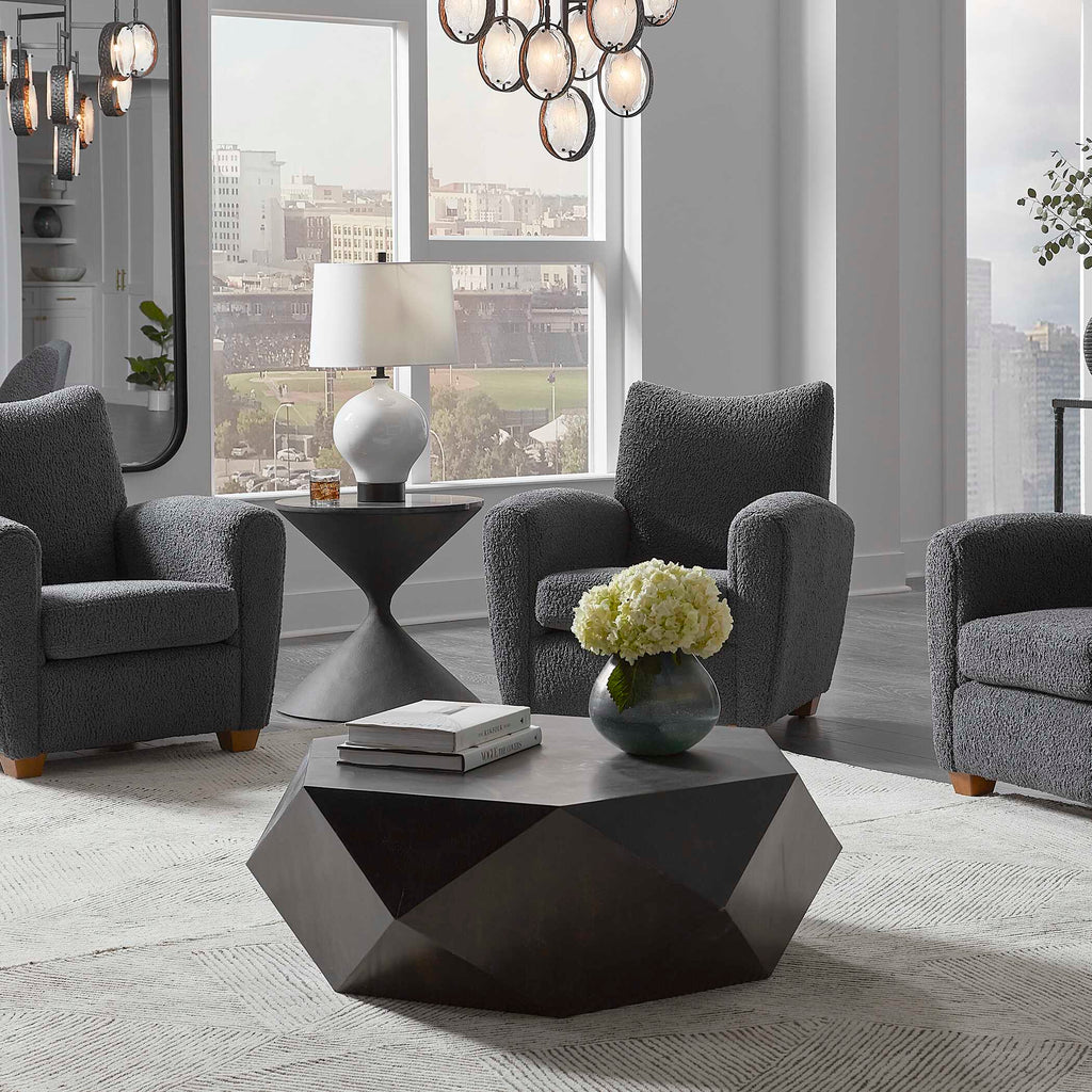 Volker Worn Black Coffee Table