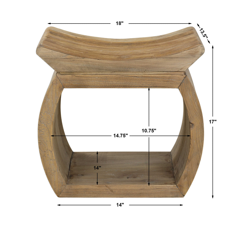 Connor Elm Accent Stool