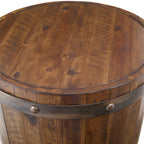 Ceylon Wine Barrel Side Table