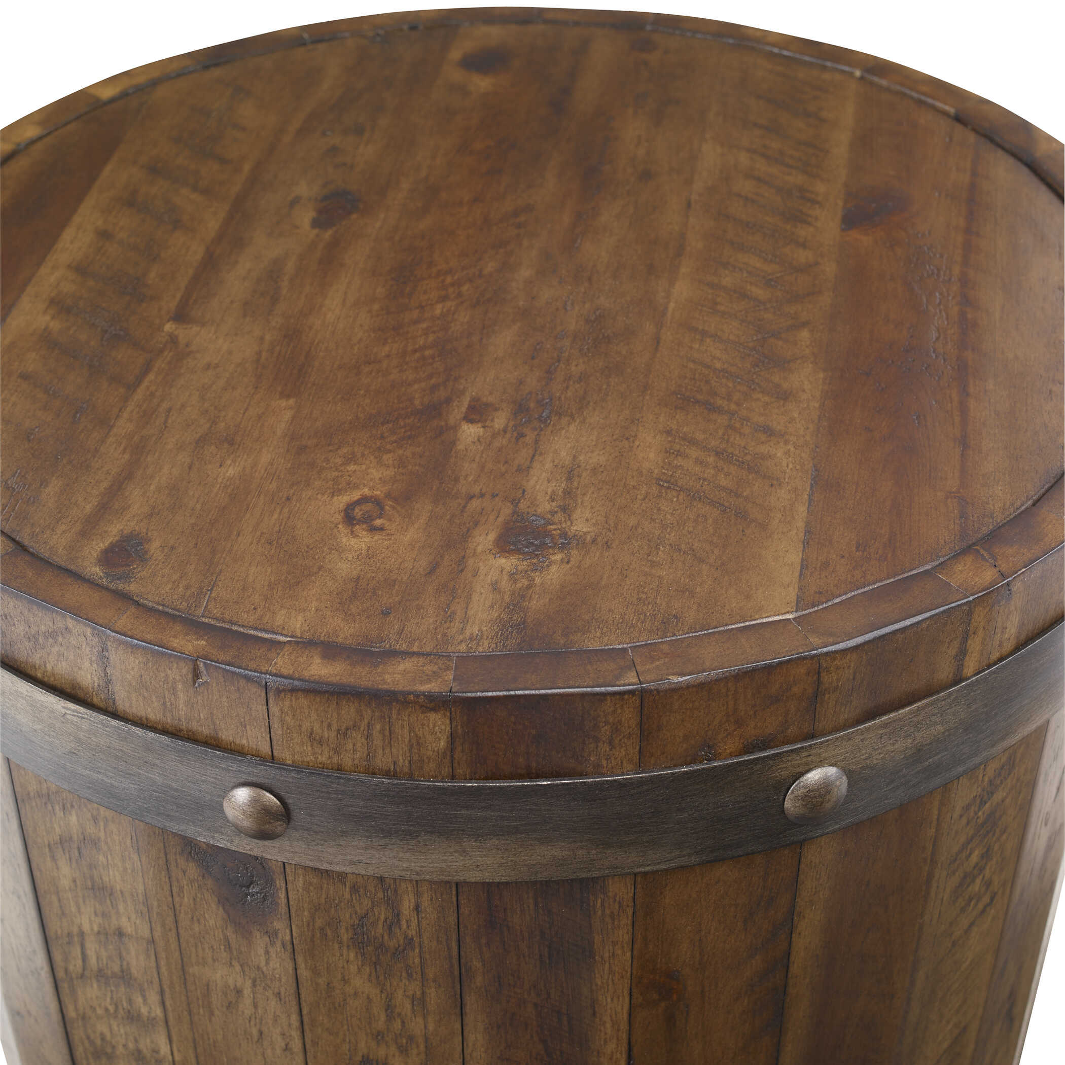 Ceylon Wine Barrel Side Table