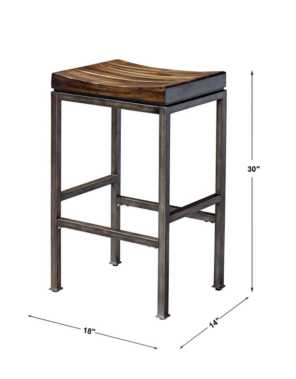 Beck Industrial Bar Stool