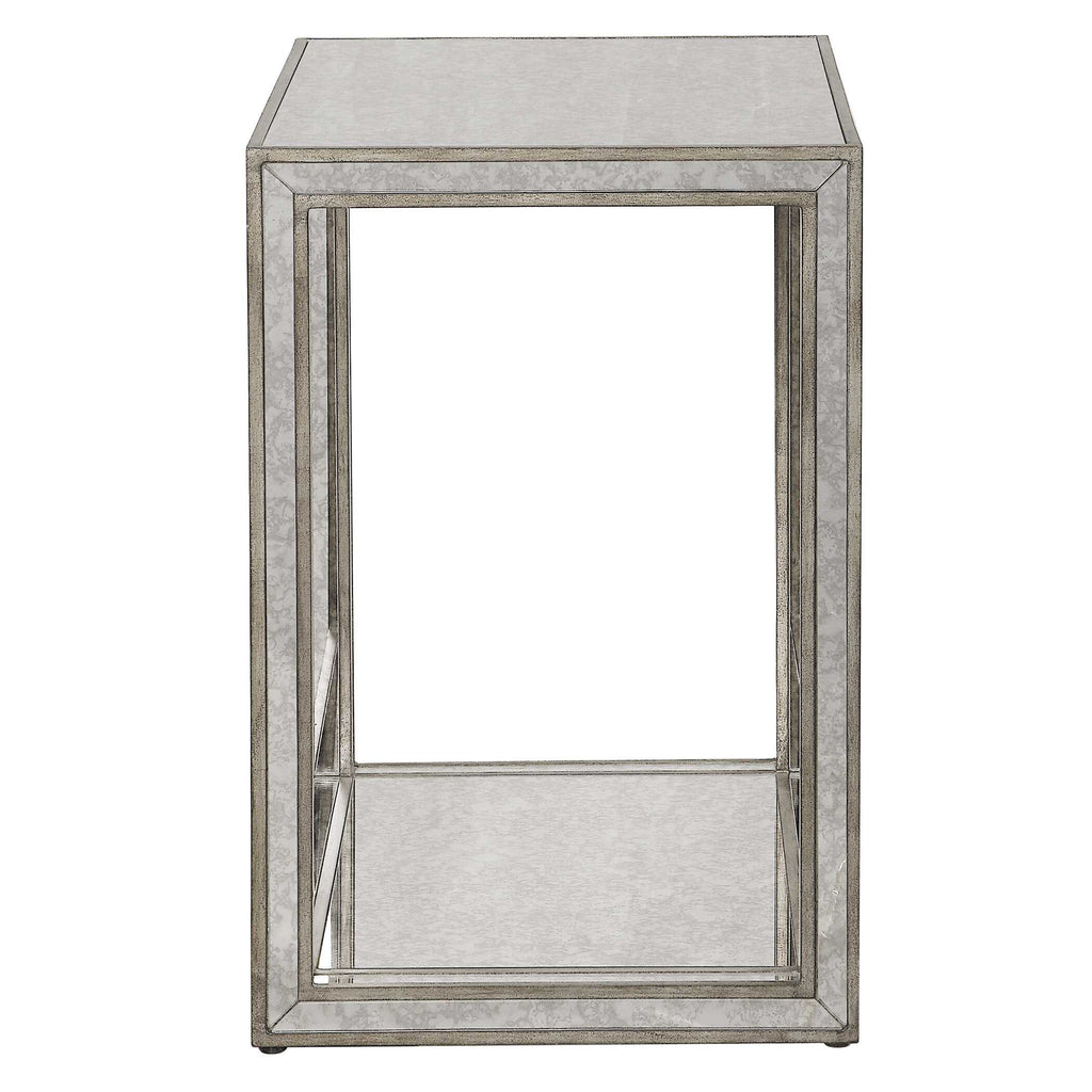 Julie Mirrored End Table