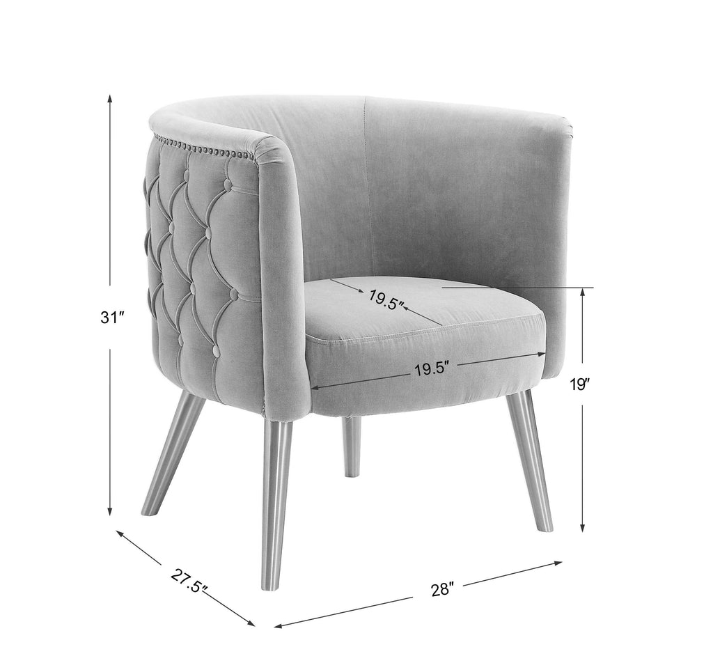Haider Gray Accent Chair