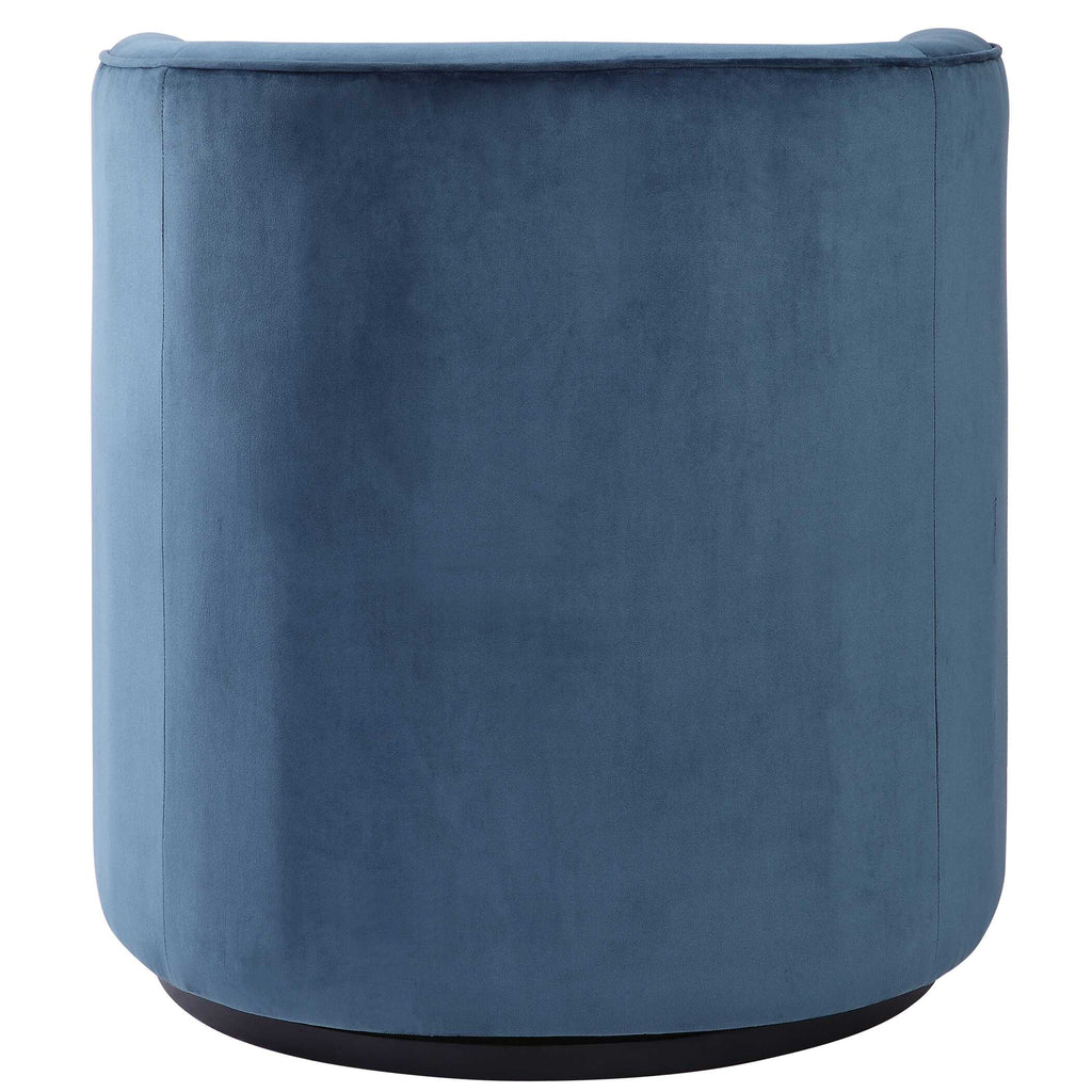Mallorie Blue Swivel Chair
