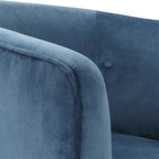 Mallorie Blue Swivel Chair