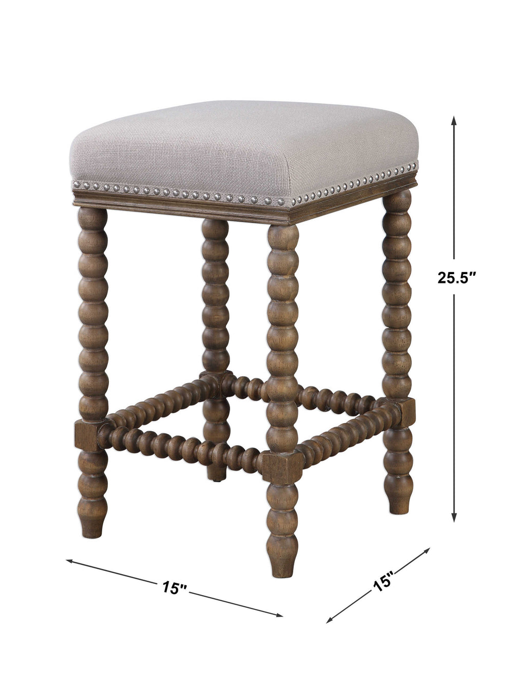 Pryce Wooden Counter Stool