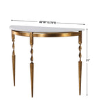 Imelda Demilune Console Table