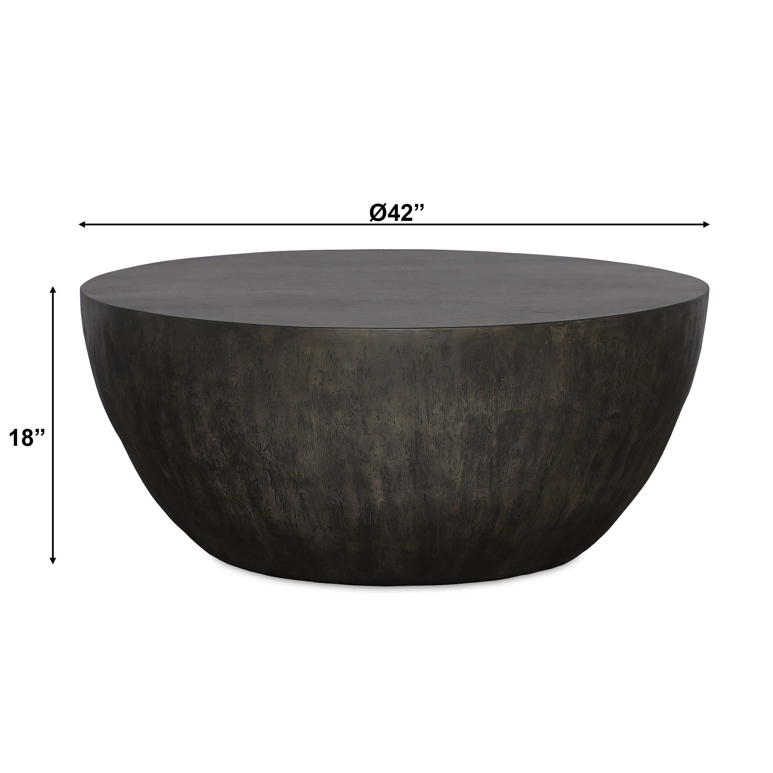 Lark Round Wood Coffee Table