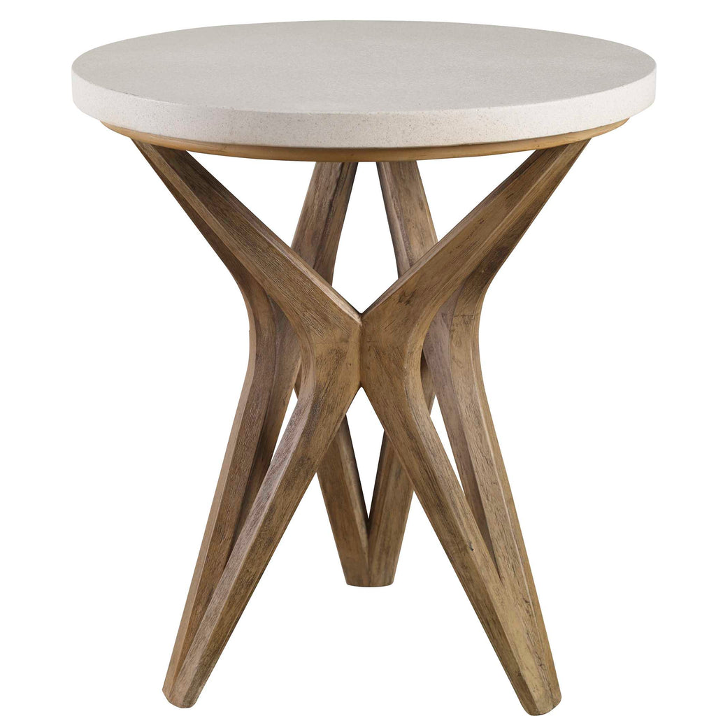 Marnie Limestone Side Table