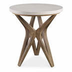 Marnie Limestone Side Table