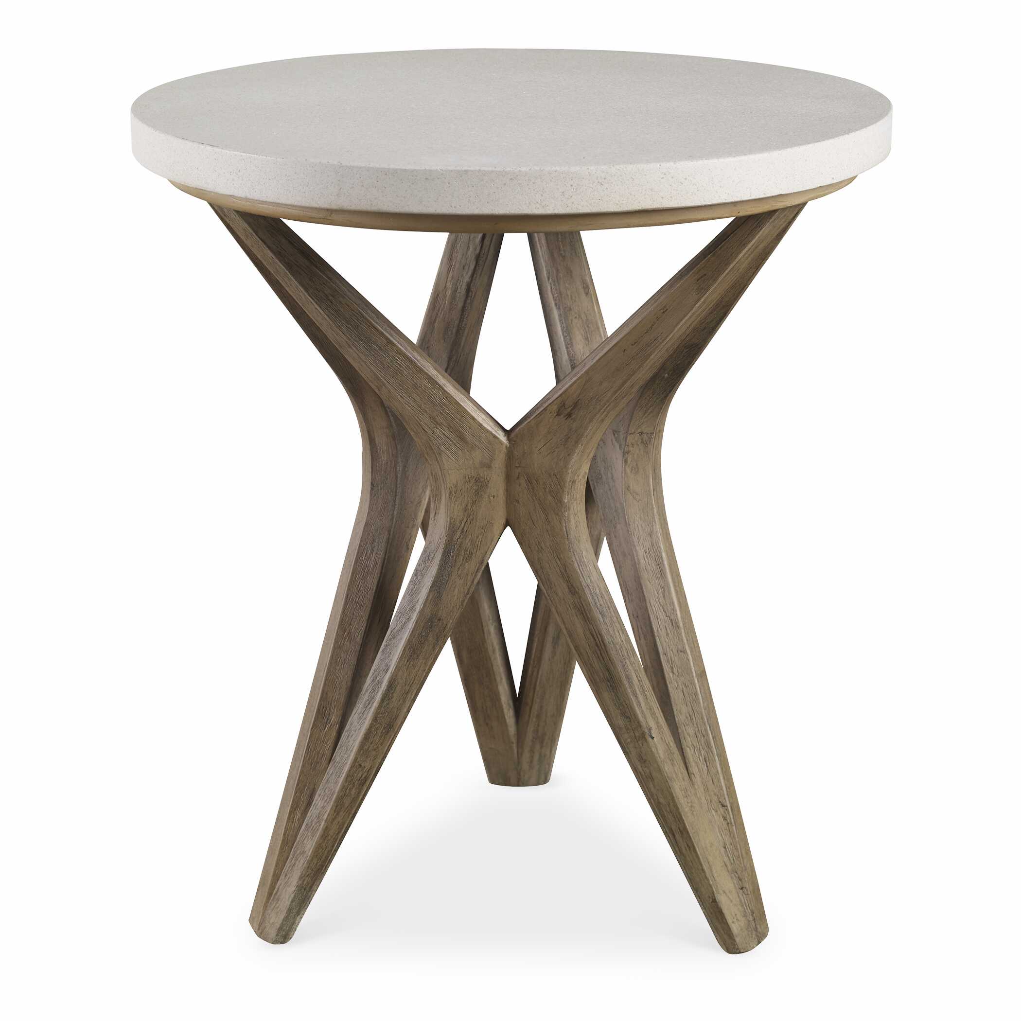 Marnie Limestone Side Table