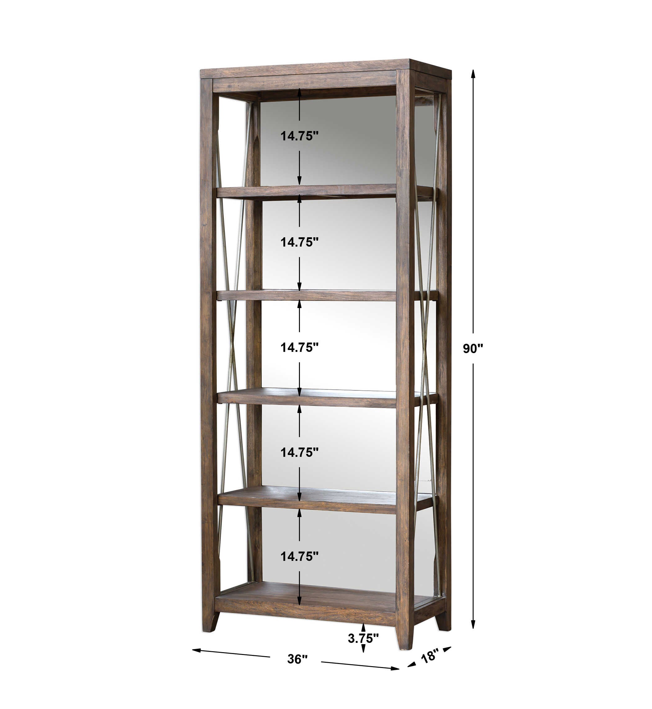 Delancey Weathered Oak Etagere