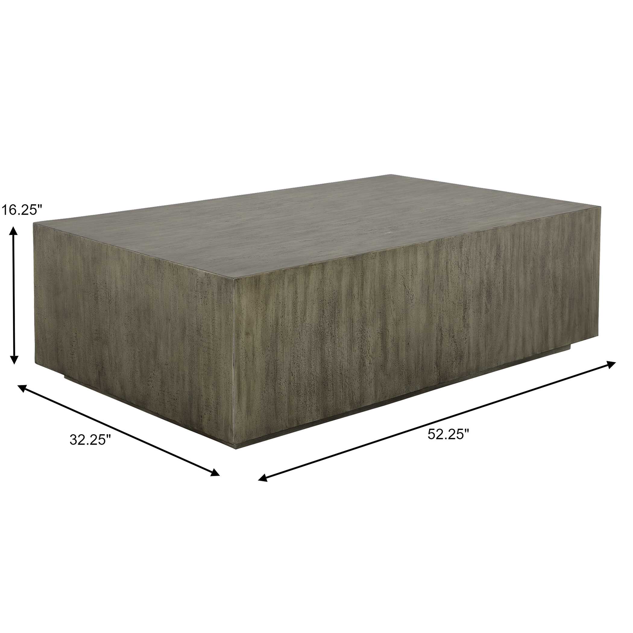 Kareem Modern Gray Coffee Table