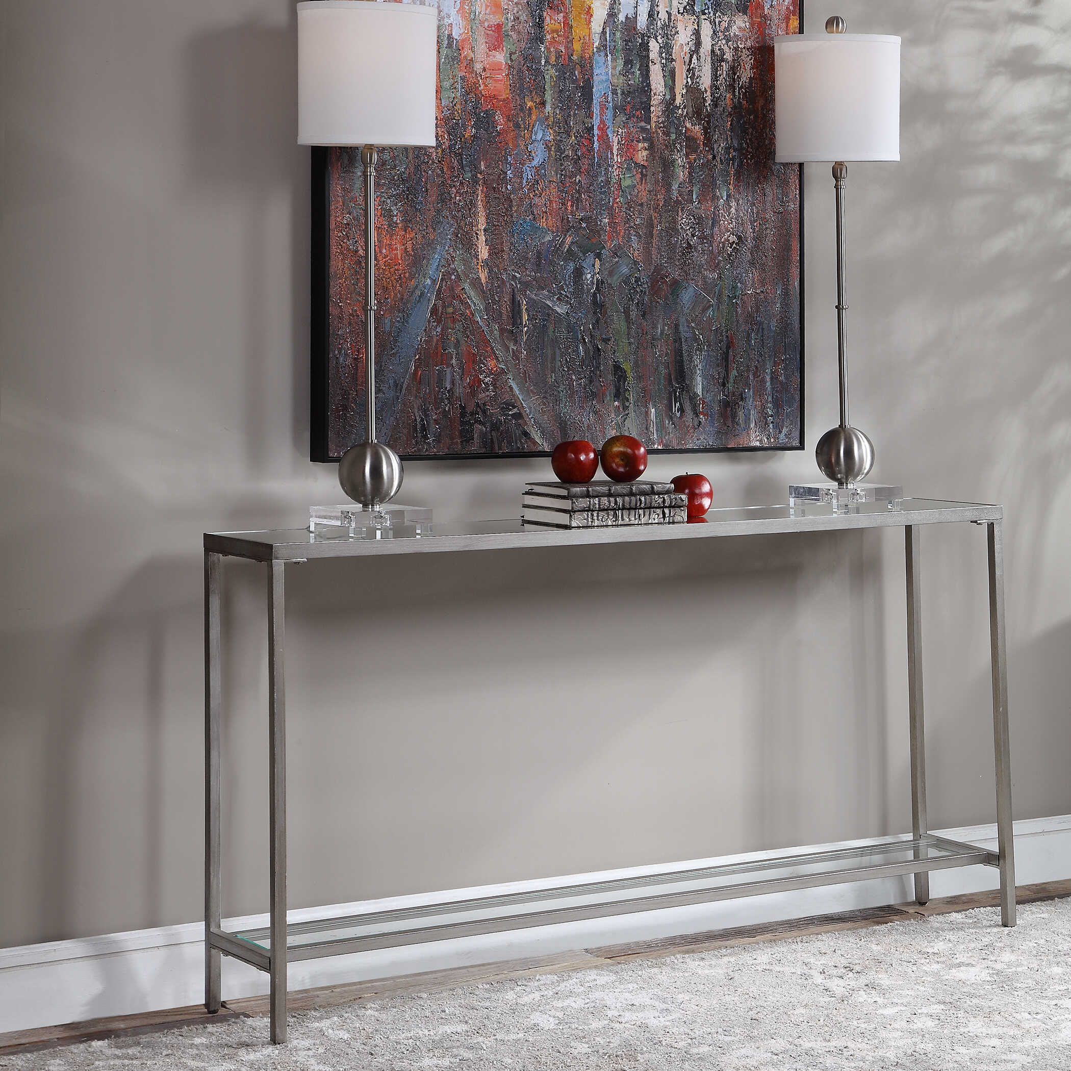 Hayley Silver Console Table