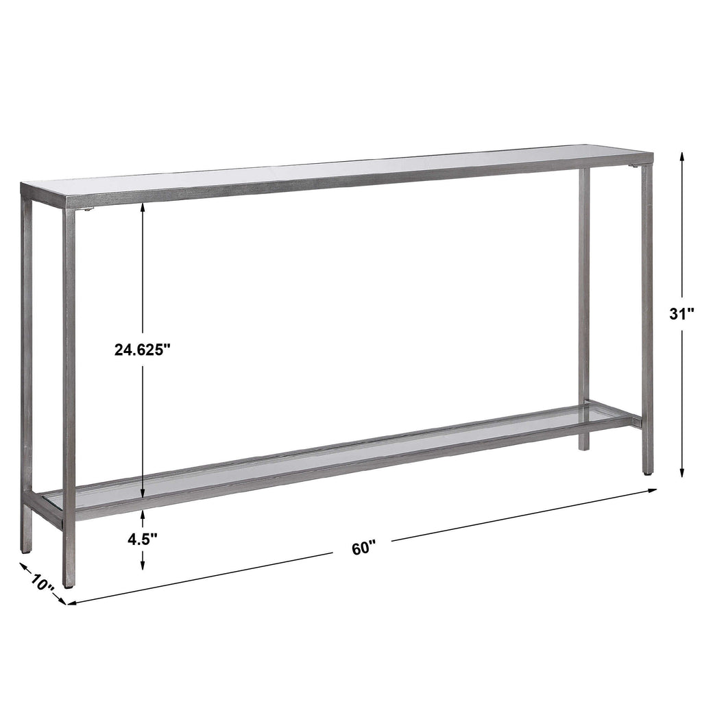 Hayley Silver Console Table