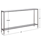 Hayley Silver Console Table