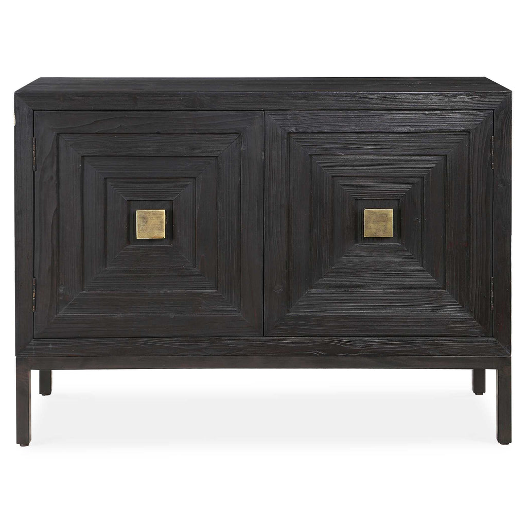 Aiken Dark Walnut 2 Door Cabinet