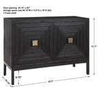 Aiken Dark Walnut 2 Door Cabinet